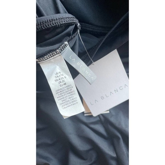 La Blanca Island Goddess V-Neck Halter One Piece - Picture 5 of 6